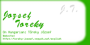 jozsef toreky business card